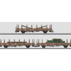 Trains*Marklin 46922 Stake Car Set with Ship Parts - Model Train Junction: Quality Parts and Art Supplies