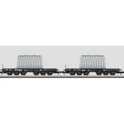 Trains*Marklin 82359 Z German Federal Railroad DB 705 Heavy-Duty Flat Car (Set of 2) - Model Train Junction: Quality Parts and Art Supplies