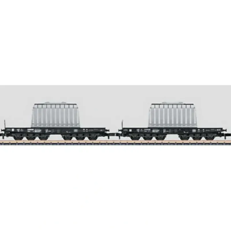 Trains*Marklin 82359 Z German Federal Railroad DB 705 Heavy-Duty Flat Car (Set of 2) - Model Train Junction: Quality Parts and Art Supplies