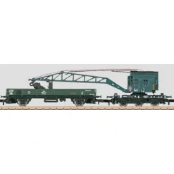 Trains*Marklin 86571 Z German Federal Railroad DB Era III Crane Car Set - Model Train Junction: Quality Parts and Art Supplies