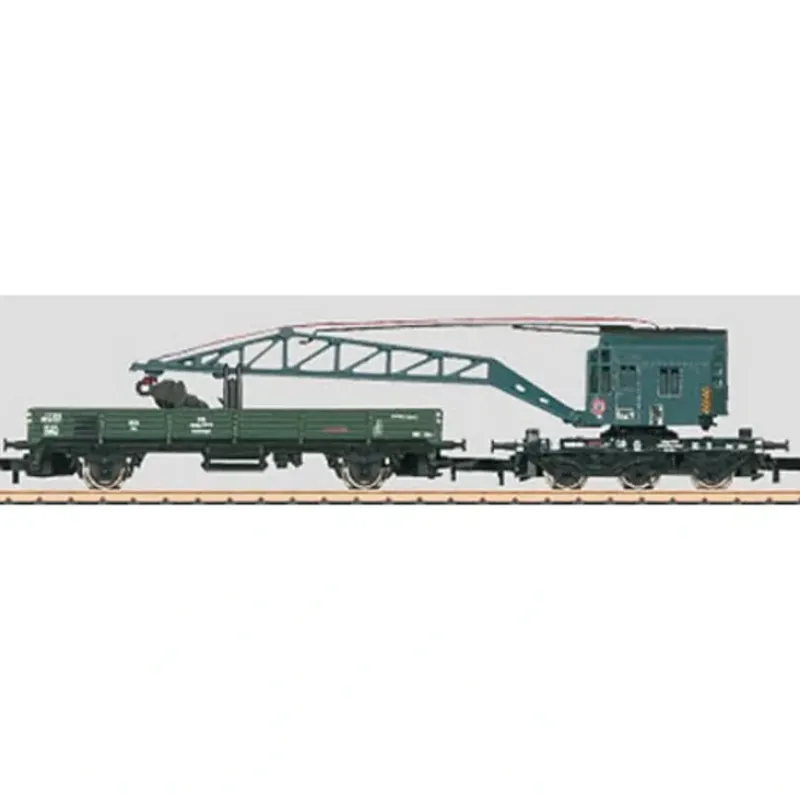 Trains*Marklin 86571 Z German Federal Railroad DB Era III Crane Car Set - Model Train Junction: Quality Parts and Art Supplies