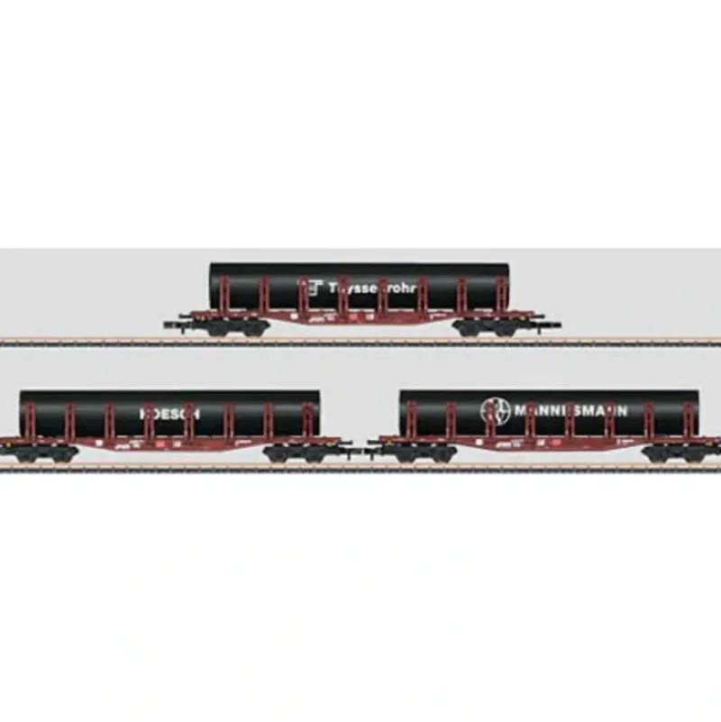 Trains*Marklin 82599 Z German Railroad DB AG Type Snps 719 Double Stake Car (Set of 3) - Model Train Junction: Quality Parts and Art Supplies