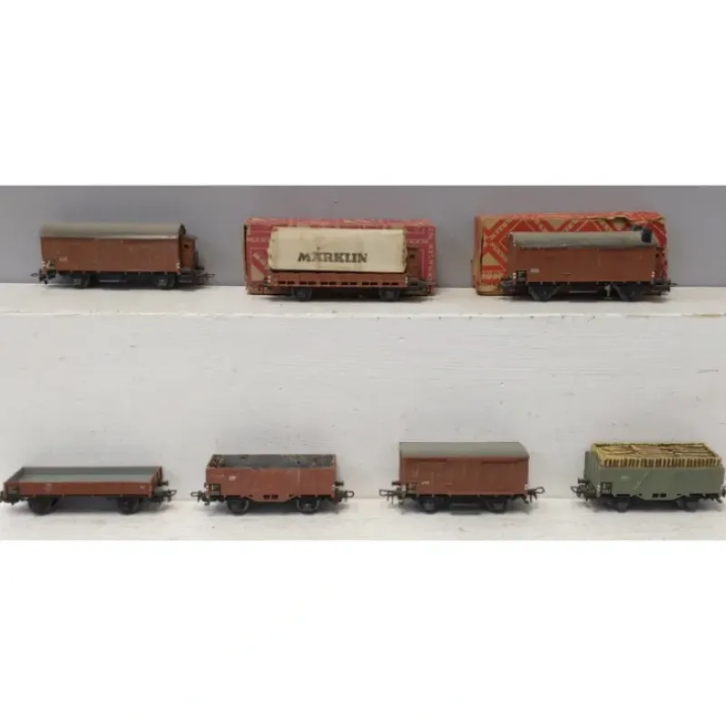 Trains*Marklin Vintage HO Assorted Freight Cars: 311, 311, 311, 312, 464637, 311 [7] VG - Model Train Junction: Quality Parts and Art Supplies