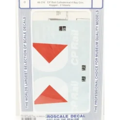 Trains*Microscale 48-216 O CP Rail Cylindrical 4 Bay Covered Hopper Decals Sheet - Model Train Junction: Quality Parts and Art Supplies