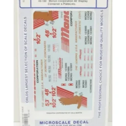 Trains*Microscale 48-188 O Monon Corporation 48' Display Container Plates Decal Sheet - Model Train Junction: Quality Parts and Art Supplies