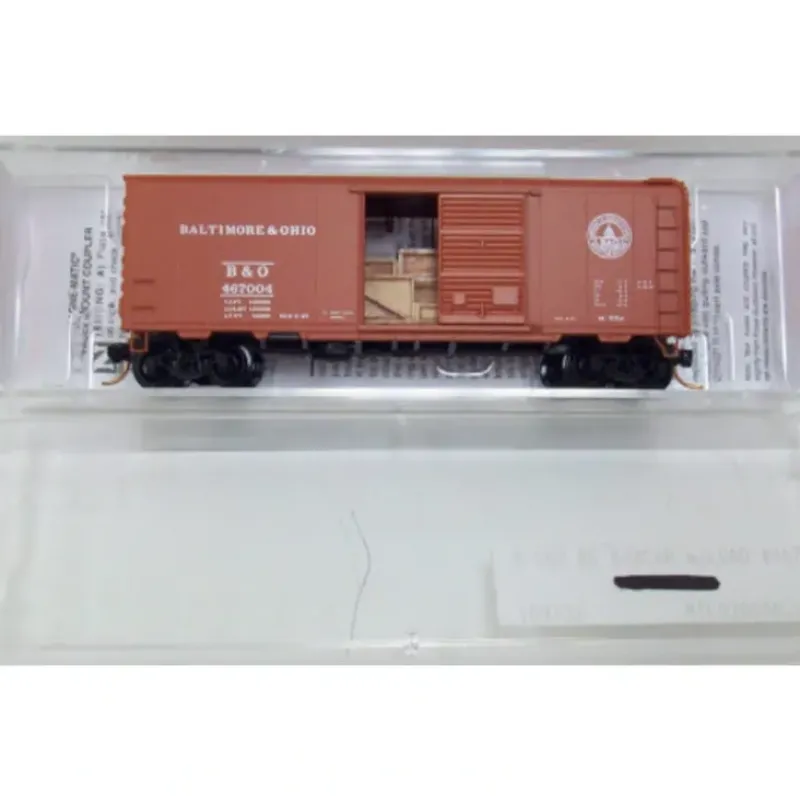 Trains*Micro-Trains 02000826 N Baltimore & Ohio 40' Standard Single Door Boxcar #467004 - Model Train Junction: Quality Parts and Art Supplies