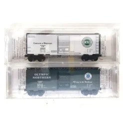 Trains*Micro-Trains 95-53 N C&W/ON Special Run 40' Box Car Set (Pack of 2) MT/Box - Model Train Junction: Quality Parts and Art Supplies