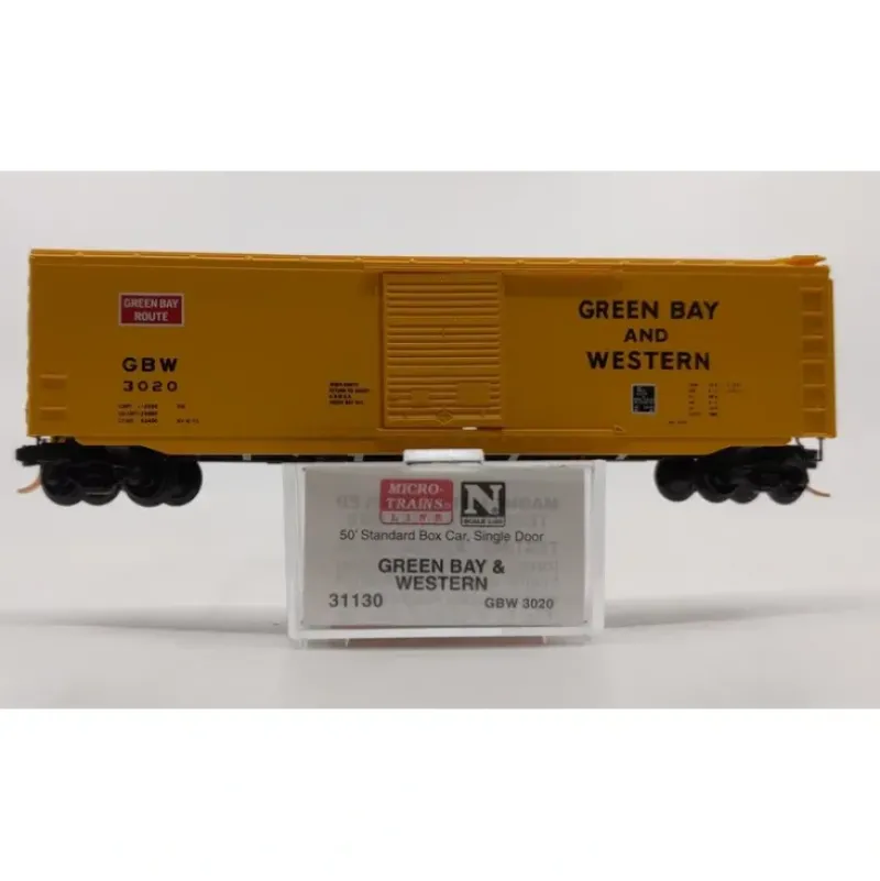 Trains*Micro-Trains 03100130 N GB&W 50' Standard Single Door Boxcar #3020 NIB - Model Train Junction: Quality Parts and Art Supplies