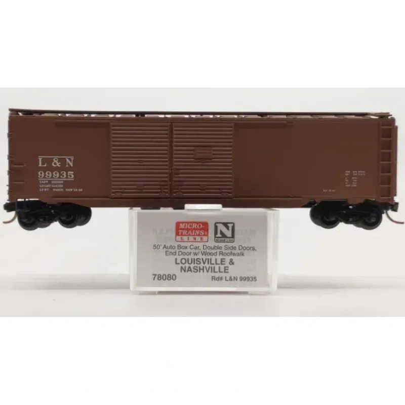 Trains*Micro-Trains 07800080 N L&N 50' Double Side Auto Boxcar #99935 NIB - Model Train Junction: Quality Parts and Art Supplies