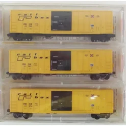 Trains*Micro-Trains 02500562 N Railbox 50' Rib Side Boxcar (Set of 3) - Model Train Junction: Quality Parts and Art Supplies