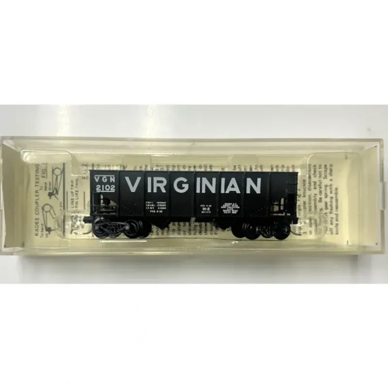 Trains*Micro-Trains 05600080 N Virginian 33' Rib Side Twin Bay Hopper #2102 LN/Box - Model Train Junction: Quality Parts and Art Supplies