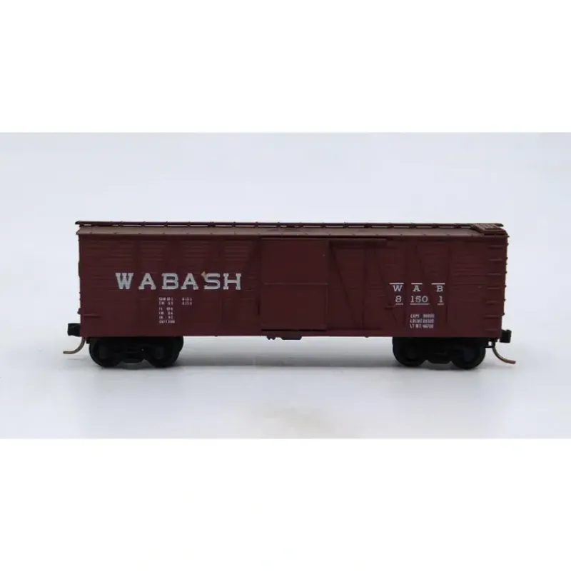 Trains*Micro-Trains 02800050 N Wabash 40' Single Door Outside Braced Boxcar #81501 LN - Model Train Junction: Quality Parts and Art Supplies