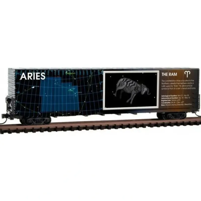 Micro-Trains, N Scale, 102 00 215, 60' Hi-Cube Boxcar, Constellation - Aries - Model Train Junction: Quality Parts and Art Supplies Outlet
