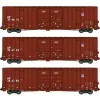 Micro-Trains, N Scale, 993 02 150, 60' Rib Side High-Cube Double Plug Box Car, Union Pacific (3-Pack) - Model Train Junction: Quality Parts and Art Supplies Discount
