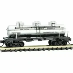 Micro-Trains, N Scale, 06600150, 3 Dome Tank Car, Grape to Glass Series, Car 11 - Model Train Junction: Quality Parts and Art Supplies Discount