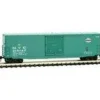 Micro-Trains, N Scale, 18000220 50' Standard Box Car with 10' Single Door, No Roofwalk, and Short Ladders, New York Central, #215147 - Model Train Junction: Quality Parts and Art Supplies Clearance