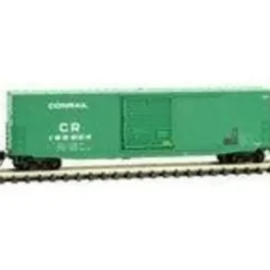 Micro-Trains, N Scale, 18000230 50' Standard Box Car with 10' Single Door, No Roofwalk, and Short Ladders, Conrail, #169904 - Model Train Junction: Quality Parts and Art Supplies Discount