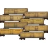 Micro-Trains, N Scale, 99305824, Weathered 40' Double-Sheathed Wood Reefer, Fruit Growers Express (8-Pack) - Model Train Junction: Quality Parts and Art Supplies Discount