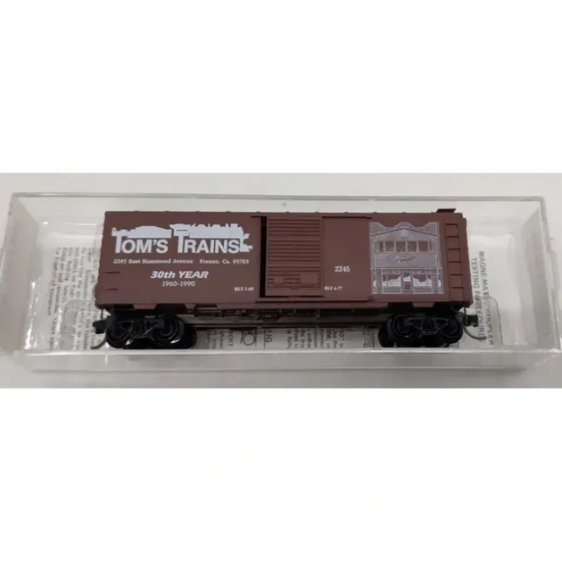 Trains*Micro-Trains N Scale Tom's Trains 30th Year 1960-1990 Single Door Boxcar NIB - Model Train Junction: Quality Parts and Art Supplies