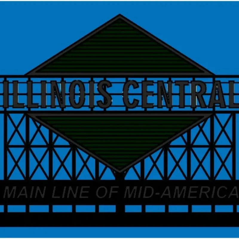 Trains*Miller Engineering 0981 Illinois Central Neon Billboard - Model Train Junction: Quality Parts and Art Supplies