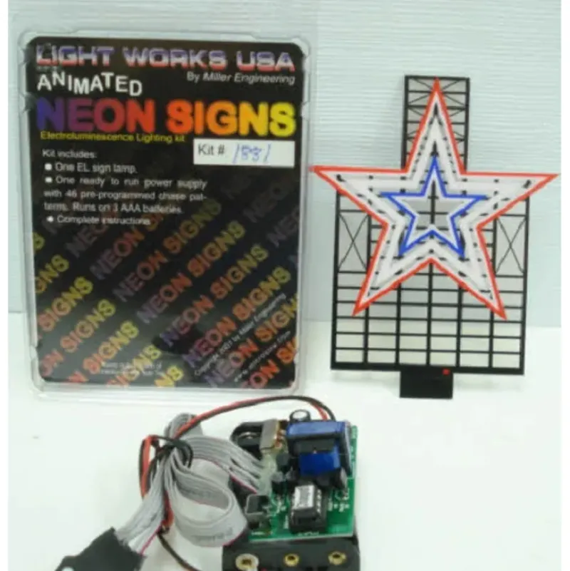 Trains*Miller Engineering 1881 Roanoke Star Billboard Ltg. Kit - Model Train Junction: Quality Parts and Art Supplies