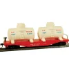 Trains*Model Power 98163 40' Flat w/Tanks Water - Model Train Junction: Quality Parts and Art Supplies
