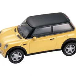 Trains*Model Power 19130 1:87 HO Minis Mini Cooper Yellow W/Black Roof - Model Train Junction: Quality Parts and Art Supplies
