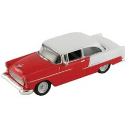 Trains*Model Power 19237 1:87 HO Minis Red/White 1955 Chevy Bel Air Coupe - Model Train Junction: Quality Parts and Art Supplies