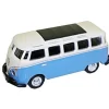 Trains*Model Power 19161 1:87 HO Scale Minis Light Blue/White VW T1 Samba Bus - Model Train Junction: Quality Parts and Art Supplies