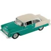 Trains*Model Power 19236 1:87 HO Scale Minis Turquoise/Cream 1955 Chevy Belair Coupe - Model Train Junction: Quality Parts and Art Supplies