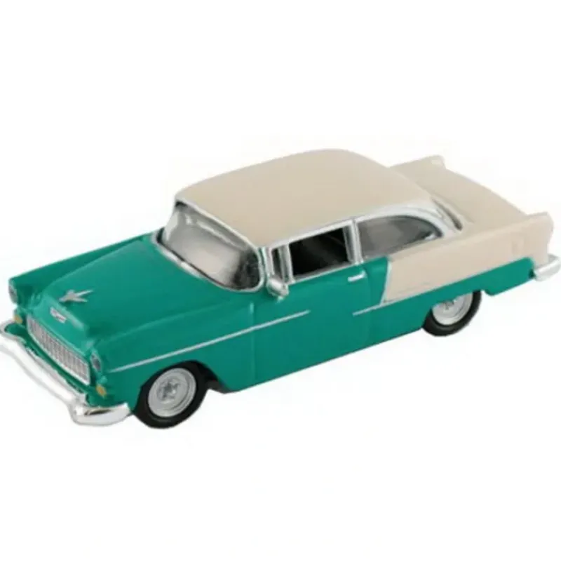 Trains*Model Power 19236 1:87 HO Scale Minis Turquoise/Cream 1955 Chevy Belair Coupe - Model Train Junction: Quality Parts and Art Supplies