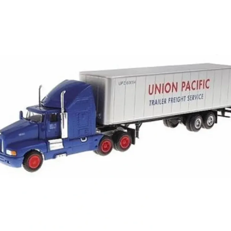 Trains*Model Power 18002 1:87 HO Union Pacific Kenworth LH Sleeper w/ Std Box Trailer - Model Train Junction: Quality Parts and Art Supplies