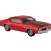 Trains*Model Power 19256 1:87 Red W/Black Stripes 1969 Oldsmobile 442 - Model Train Junction: Quality Parts and Art Supplies