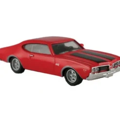Trains*Model Power 19256 1:87 Red W/Black Stripes 1969 Oldsmobile 442 - Model Train Junction: Quality Parts and Art Supplies