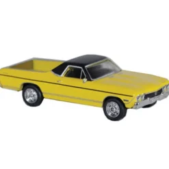 Trains*Model Power 19493 1:87 Yellow 1968 Chevrolet El Camino - Model Train Junction: Quality Parts and Art Supplies