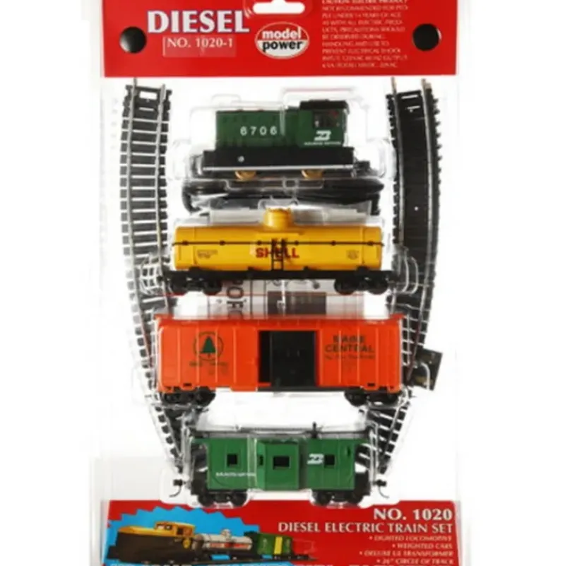 Trains*Model Power 10201 Burlington Northern HO Gauge Diesel Train Set - Model Train Junction: Quality Parts and Art Supplies
