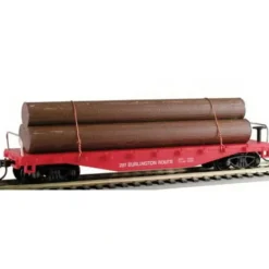 Trains*Model Power 98210 40'Flat w/Lumber BN - Model Train Junction: Quality Parts and Art Supplies