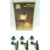 Trains*Model Power 999 G Scale Round Wall Lights (Box of 3) - Model Train Junction: Quality Parts and Art Supplies