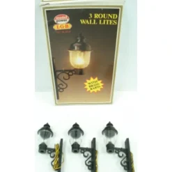 Trains*Model Power 999 G Scale Round Wall Lights (Box of 3) - Model Train Junction: Quality Parts and Art Supplies