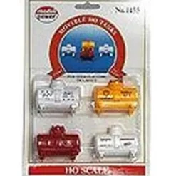 Trains*Model Power 1455 HO 3500 Gallon Tanks (Pack of 4) - Model Train Junction: Quality Parts and Art Supplies