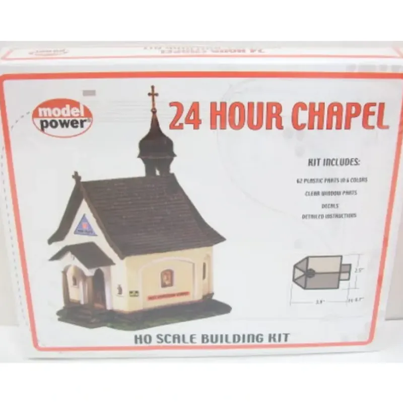 Trains*Model Power 298 HO 24 Hour Chapel Building Kit - Model Train Junction: Quality Parts and Art Supplies