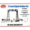 Trains*Model Power 419 HO 2 Track Railroad Signal Bridge Set Kit - Model Train Junction: Quality Parts and Art Supplies