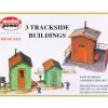 Trains*Model Power 437 HO 3 Trackside Buildings Kit - Model Train Junction: Quality Parts and Art Supplies