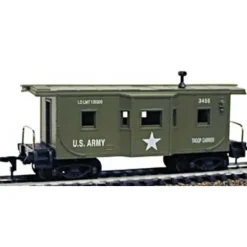 Trains*Model Power 9165 HO Army Caboose - Model Train Junction: Quality Parts and Art Supplies