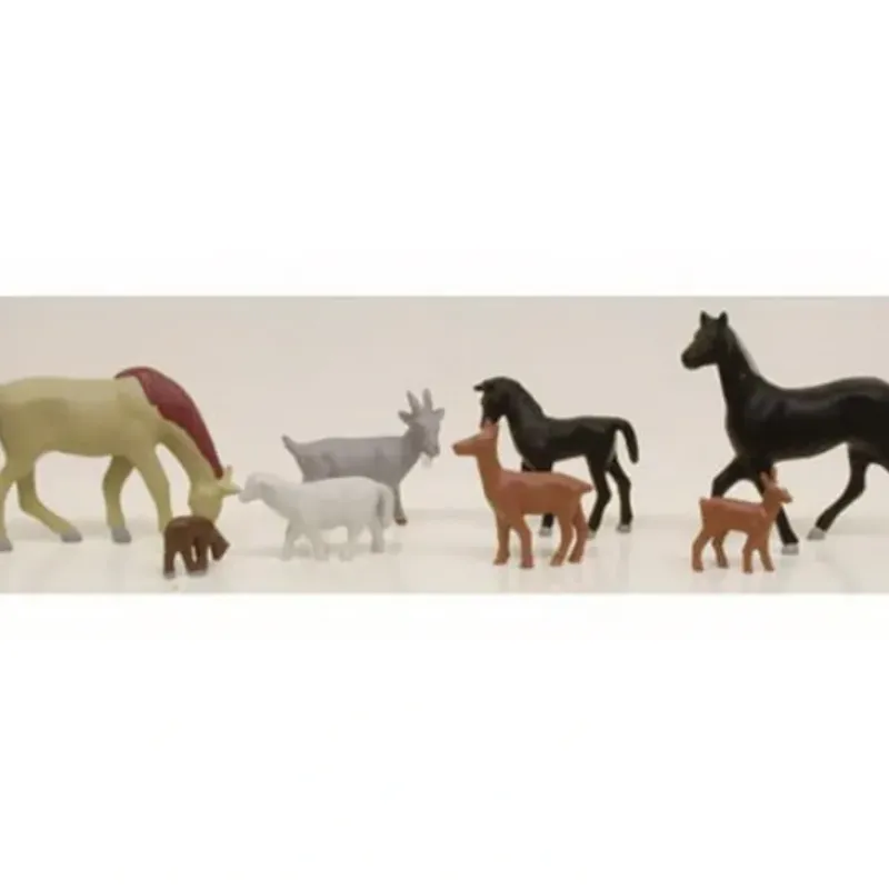 Trains*Model Power 5726 HO Assorted Livestock Figures (Set of 8) - Model Train Junction: Quality Parts and Art Supplies