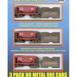 Trains*Model Power 3993 HO B&LE U-29 Metal Ore Car 3-Pack - Model Train Junction: Quality Parts and Art Supplies