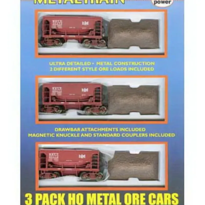 Trains*Model Power 3993 HO B&LE U-29 Metal Ore Car 3-Pack - Model Train Junction: Quality Parts and Art Supplies