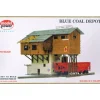 Trains*Model Power 453 HO Blue Coal Depot Building Kit - Model Train Junction: Quality Parts and Art Supplies