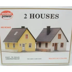 Trains*Model Power 479 HO Cape Cod 2-House Building Kit - Model Train Junction: Quality Parts and Art Supplies