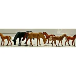 Trains*Model Power 5776 HO Horse Figures (Set of 6) - Model Train Junction: Quality Parts and Art Supplies